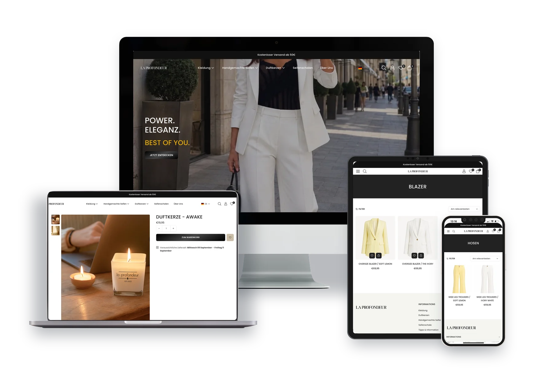 LA PROFONDEUR auf iMac, MacBook, iPad und iPhone