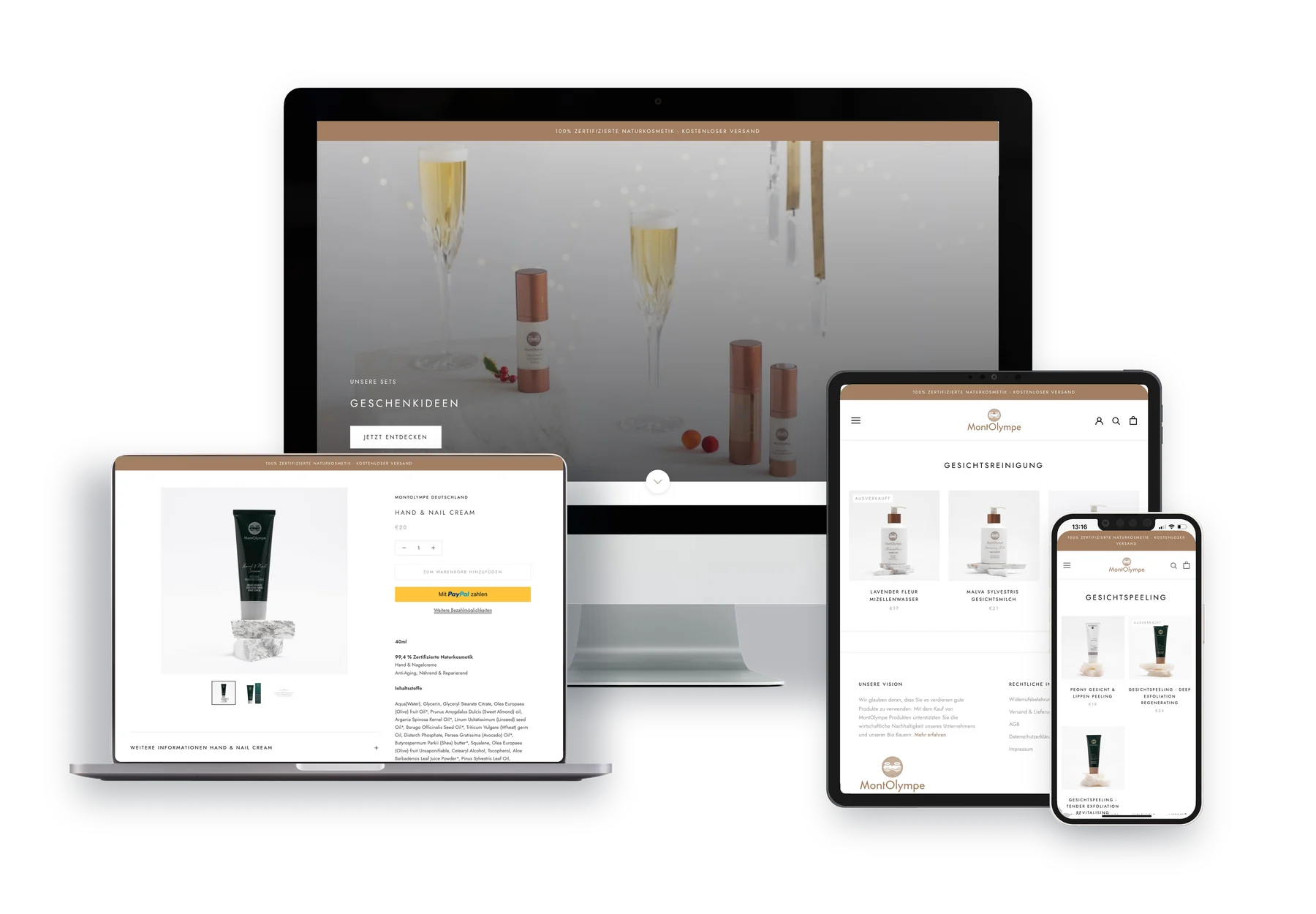MontOlympe auf iMac, MacBook, iPad und iPhone