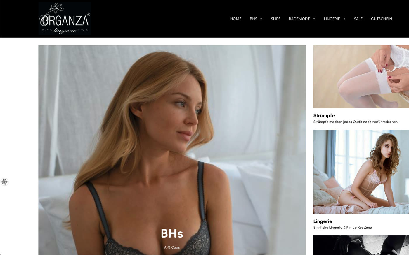 Startseite vor dem Relaunch