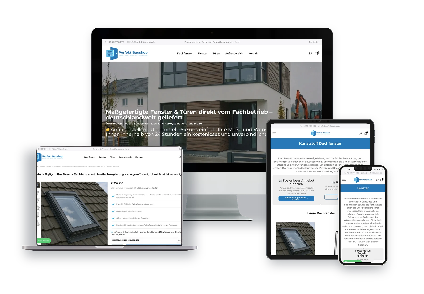 Perfekt Baushop auf iMac, MacBook, iPad und iPhone