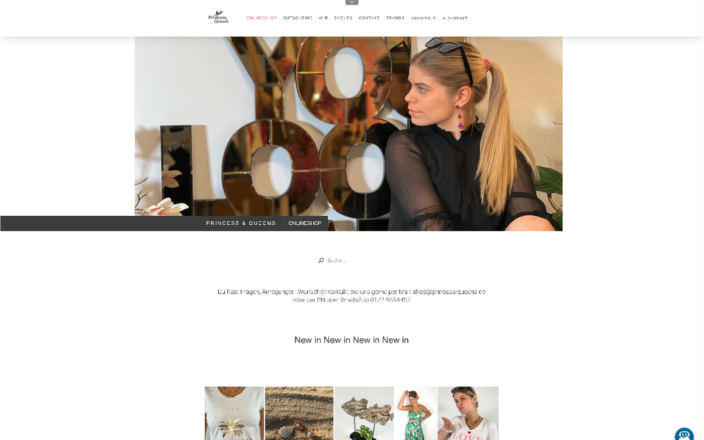 Startseite vor dem Relaunch